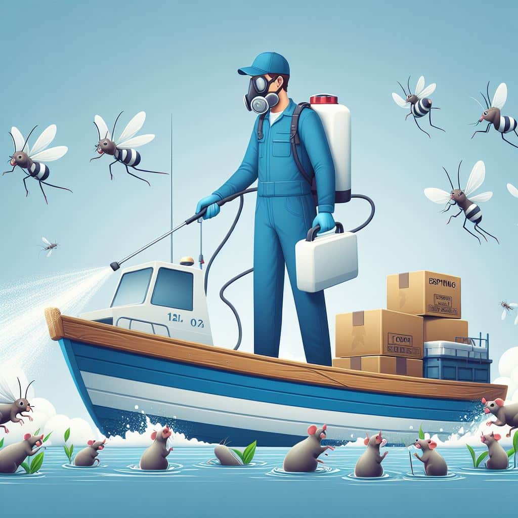 Tekne ilaçlama ve haşere kontrolü uygulaması
